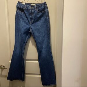Levi's 70’s high Dark Blue Flare Jeans